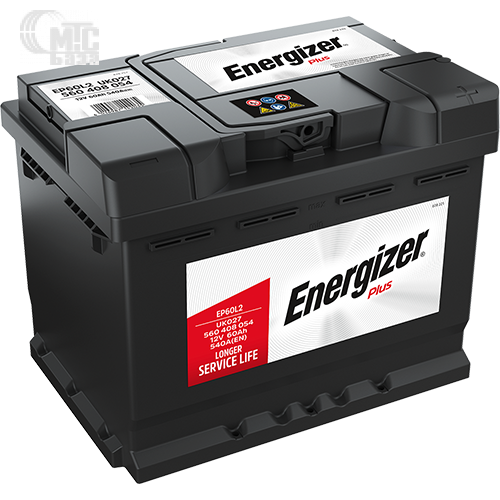 Аккумулятор Energizer Plus [EP60-L2, 560408054] 6СТ-60 Ач R EN540 А 242x175x190мм